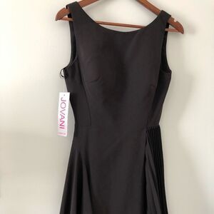 Jovani Black Sleeveless Fit & Flare Dress Size 2